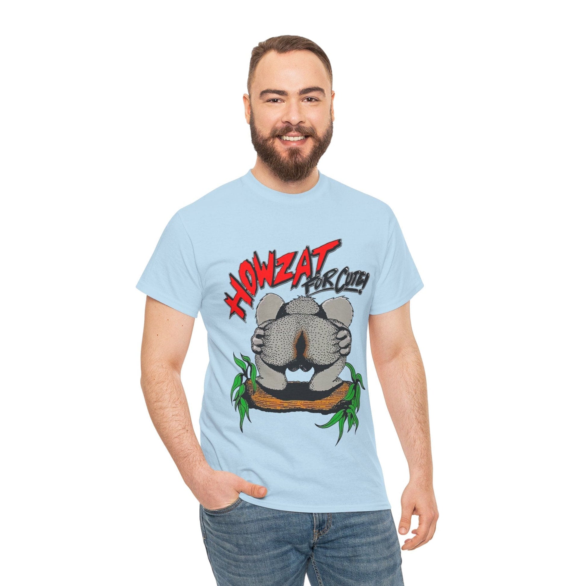 Howzat For Cute Graphic Tee Graphic Tees Australia Light Blue / S Graphic T-Shirt Australia -  Cool Graphic T-Shirts Online -  Howzat For Cute T-Shirt | Vintage 80's Graphic Tee