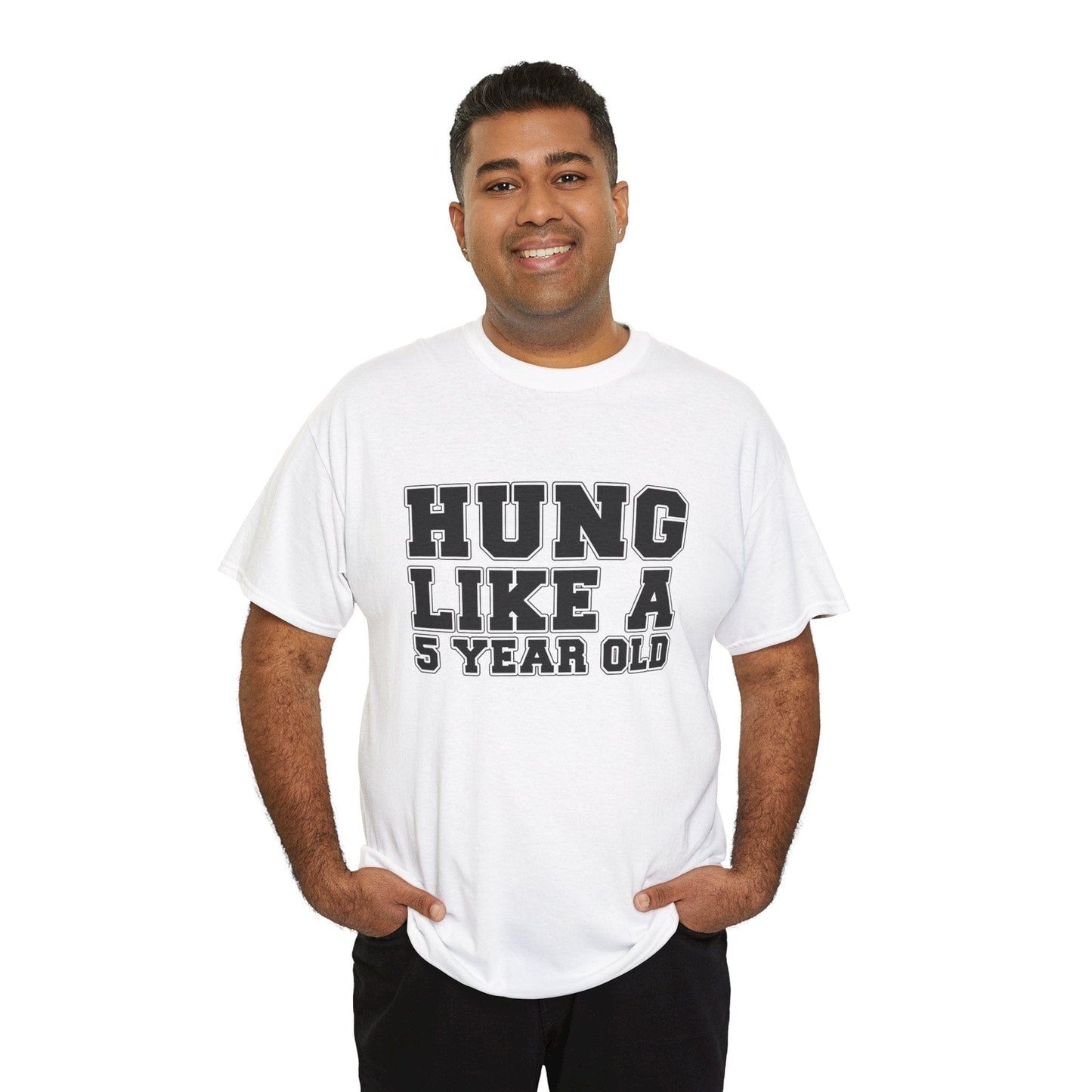 Hung Like A Five Year Old Graphic Tee Graphic Tees Australia Graphic T-Shirt Australia -  Cool Graphic T-Shirts Online -  Hung Like A Five Year Old T-Shirt | Funny Rude Offensive T-Shirt