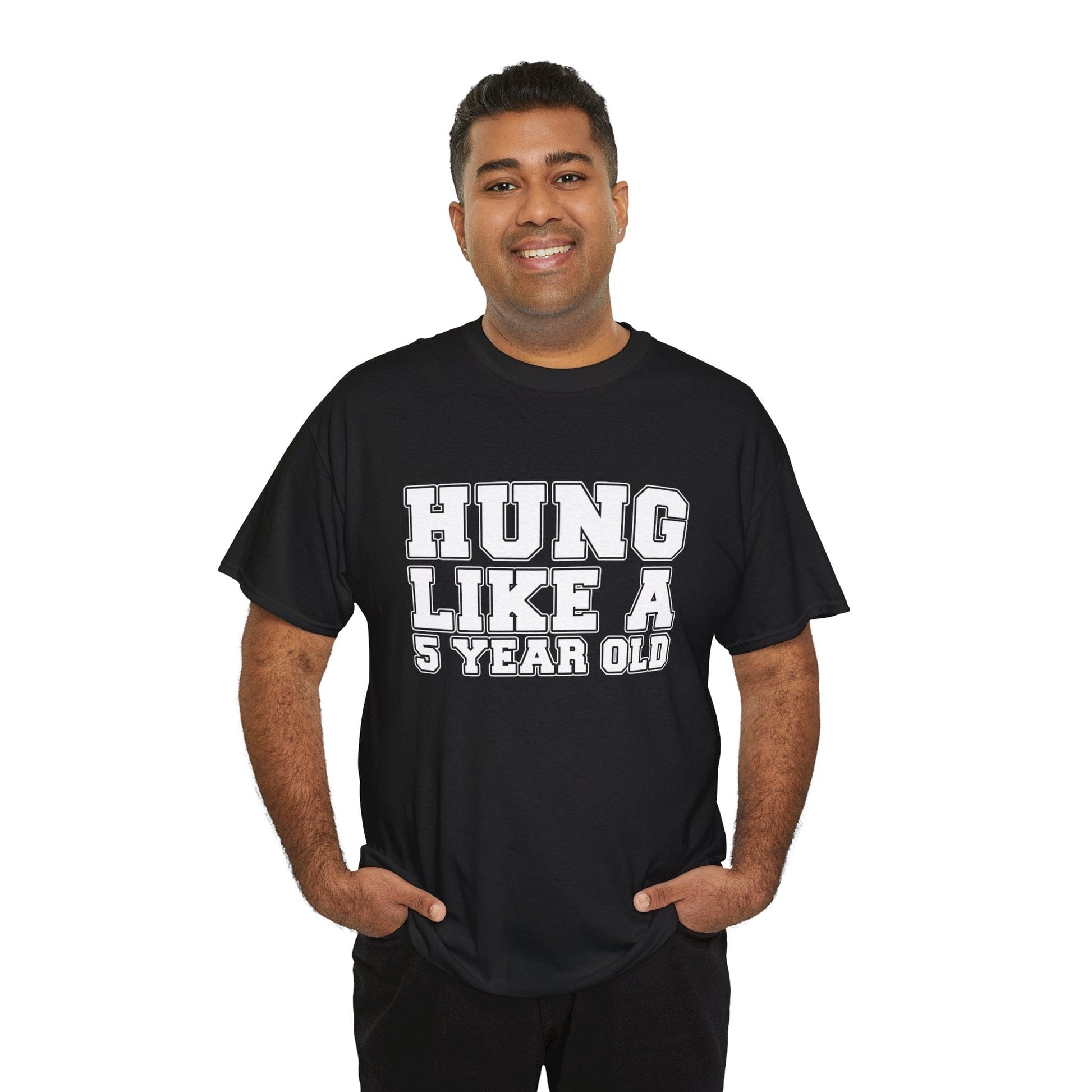 Hung Like A Five Year Old Graphic Tee Graphic Tees Australia Graphic T-Shirt Australia -  Cool Graphic T-Shirts Online -  Hung Like A Five Year Old T-Shirt | Funny Rude Offensive T-Shirt