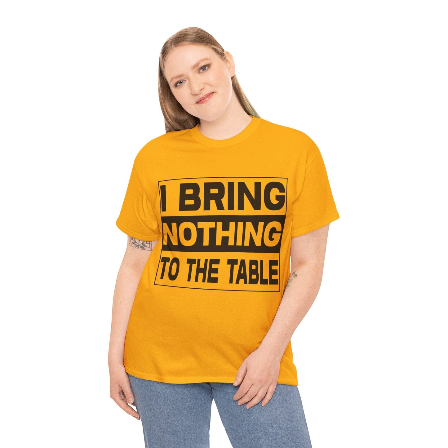 I Bring Nothing To The Table Graphic Tee Graphic Tees Australia Graphic T-Shirt Australia -  Cool Graphic T-Shirts Online -  I Bring Nothing To The Table T-Shirt | Funny Graphic Tees Australia