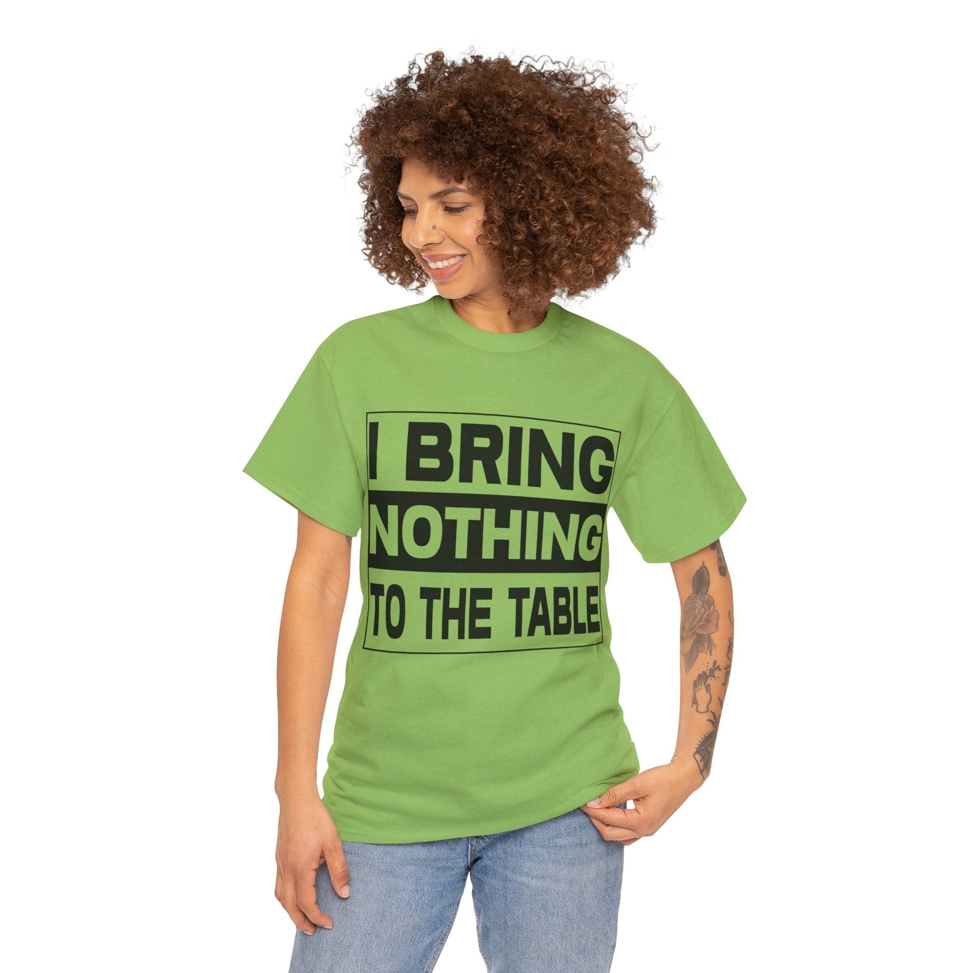 I Bring Nothing To The Table Graphic Tee Graphic Tees Australia Graphic T-Shirt Australia -  Cool Graphic T-Shirts Online -  I Bring Nothing To The Table T-Shirt | Funny Graphic Tees Australia