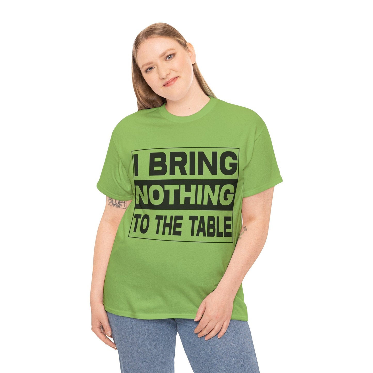 I Bring Nothing To The Table Graphic Tee Graphic Tees Australia Graphic T-Shirt Australia -  Cool Graphic T-Shirts Online -  I Bring Nothing To The Table T-Shirt | Funny Graphic Tees Australia