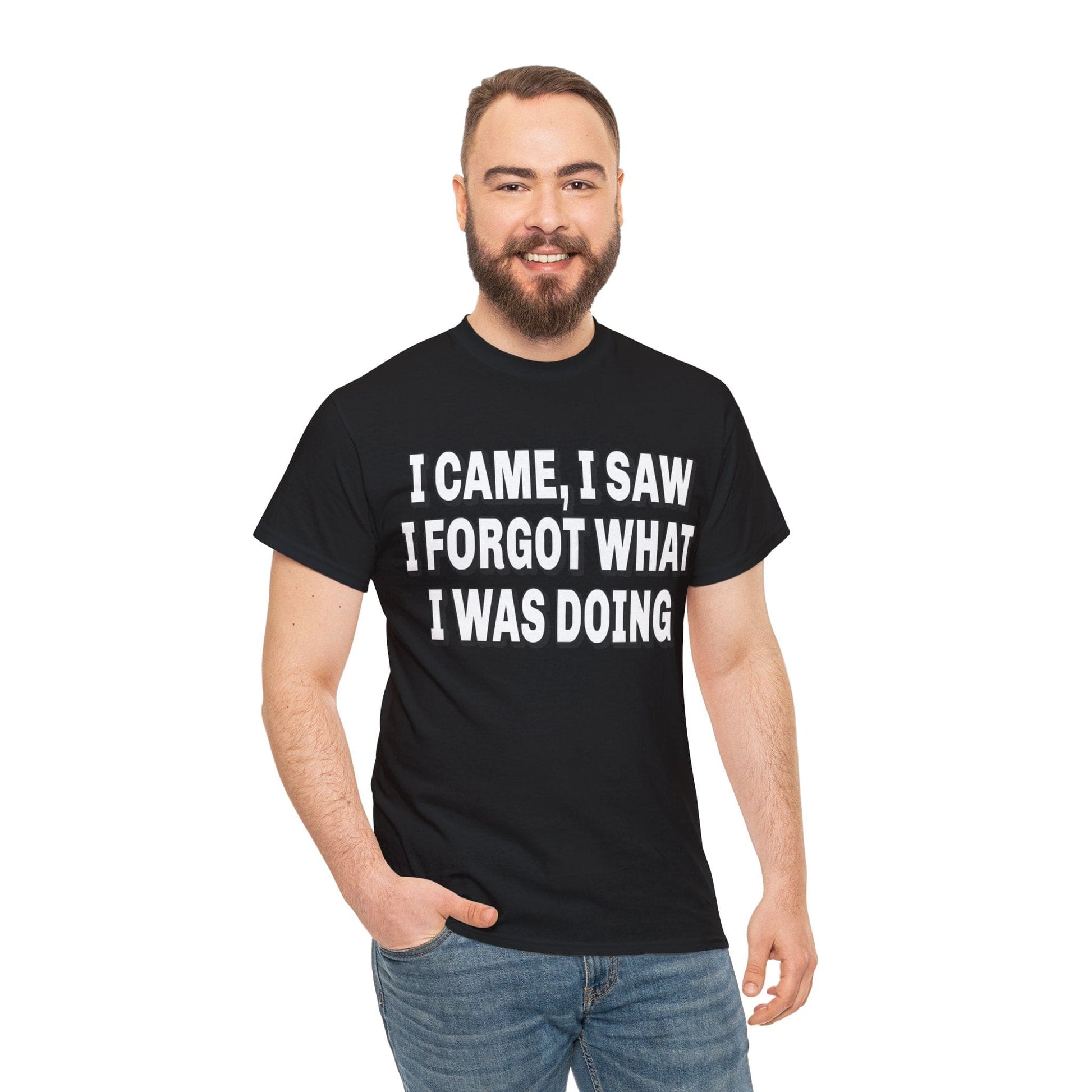 I Came I Saw I Forgot Graphic Tee Graphic Tees Australia Black / S Graphic T-Shirt Australia -  Cool Graphic T-Shirts Online -  I Came I Saw I Forgot T-Shirt | Funny T-Shirts Australia