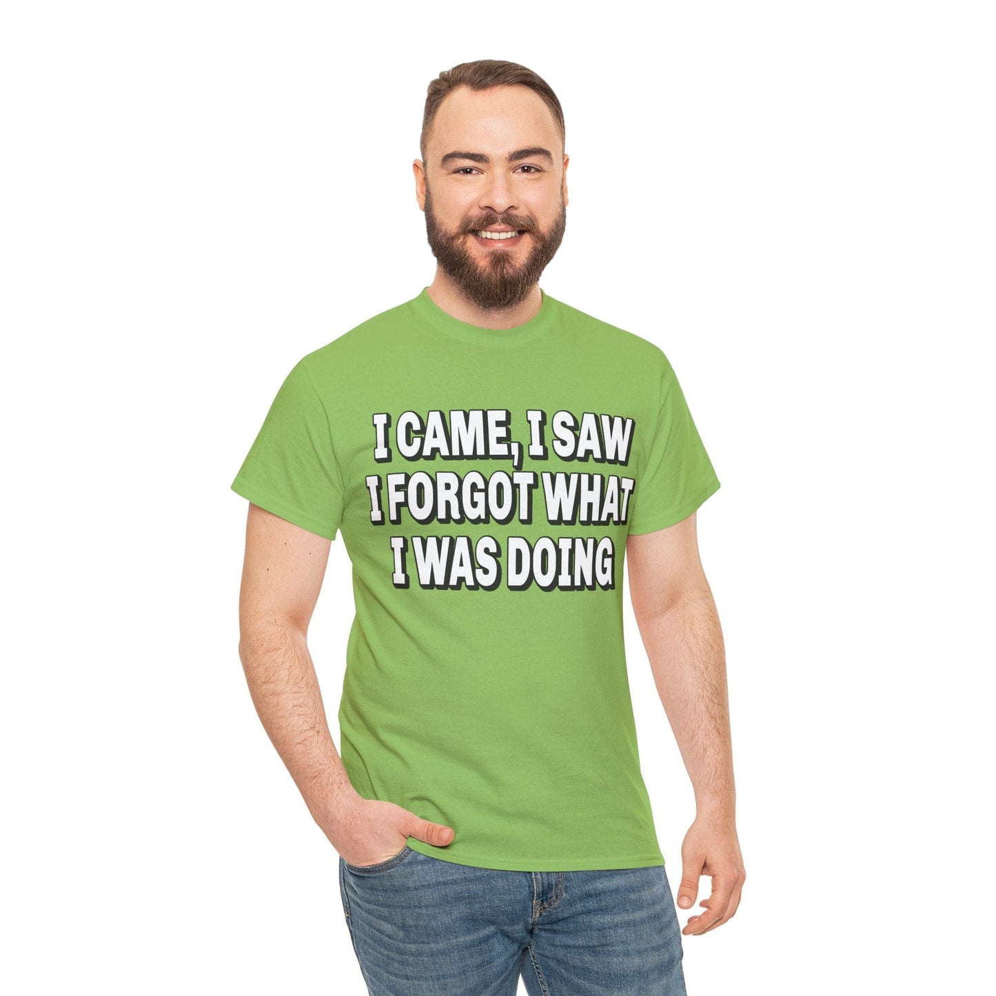 I Came I Saw I Forgot Graphic Tee Graphic Tees Australia Lime / S Graphic T-Shirt Australia -  Cool Graphic T-Shirts Online -  I Came I Saw I Forgot T-Shirt | Funny T-Shirts Australia