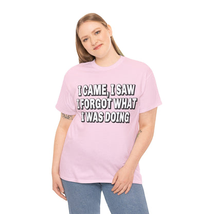 I Came I Saw I Forgot Graphic Tee Graphic Tees Australia Graphic T-Shirt Australia -  Cool Graphic T-Shirts Online -  I Came I Saw I Forgot T-Shirt | Funny T-Shirts Australia