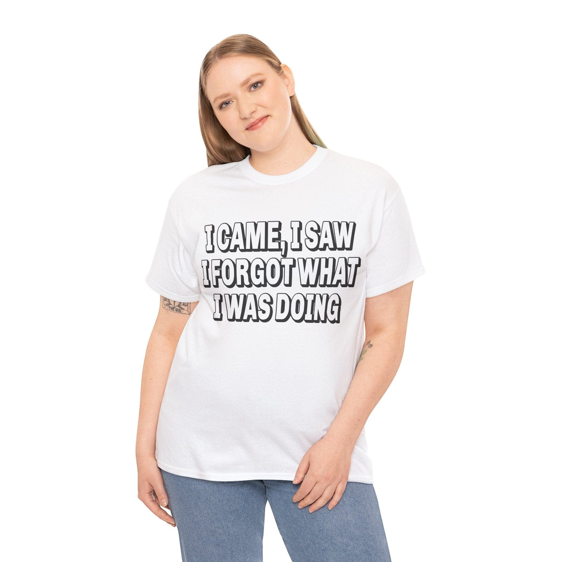 I Came I Saw I Forgot Graphic Tee Graphic Tees Australia Graphic T-Shirt Australia -  Cool Graphic T-Shirts Online -  I Came I Saw I Forgot T-Shirt | Funny T-Shirts Australia