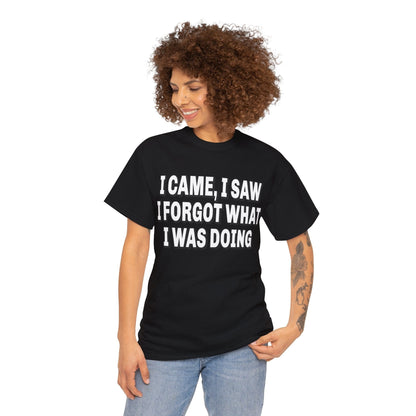 I Came I Saw I Forgot Graphic Tee Graphic Tees Australia Graphic T-Shirt Australia -  Cool Graphic T-Shirts Online -  I Came I Saw I Forgot T-Shirt | Funny T-Shirts Australia