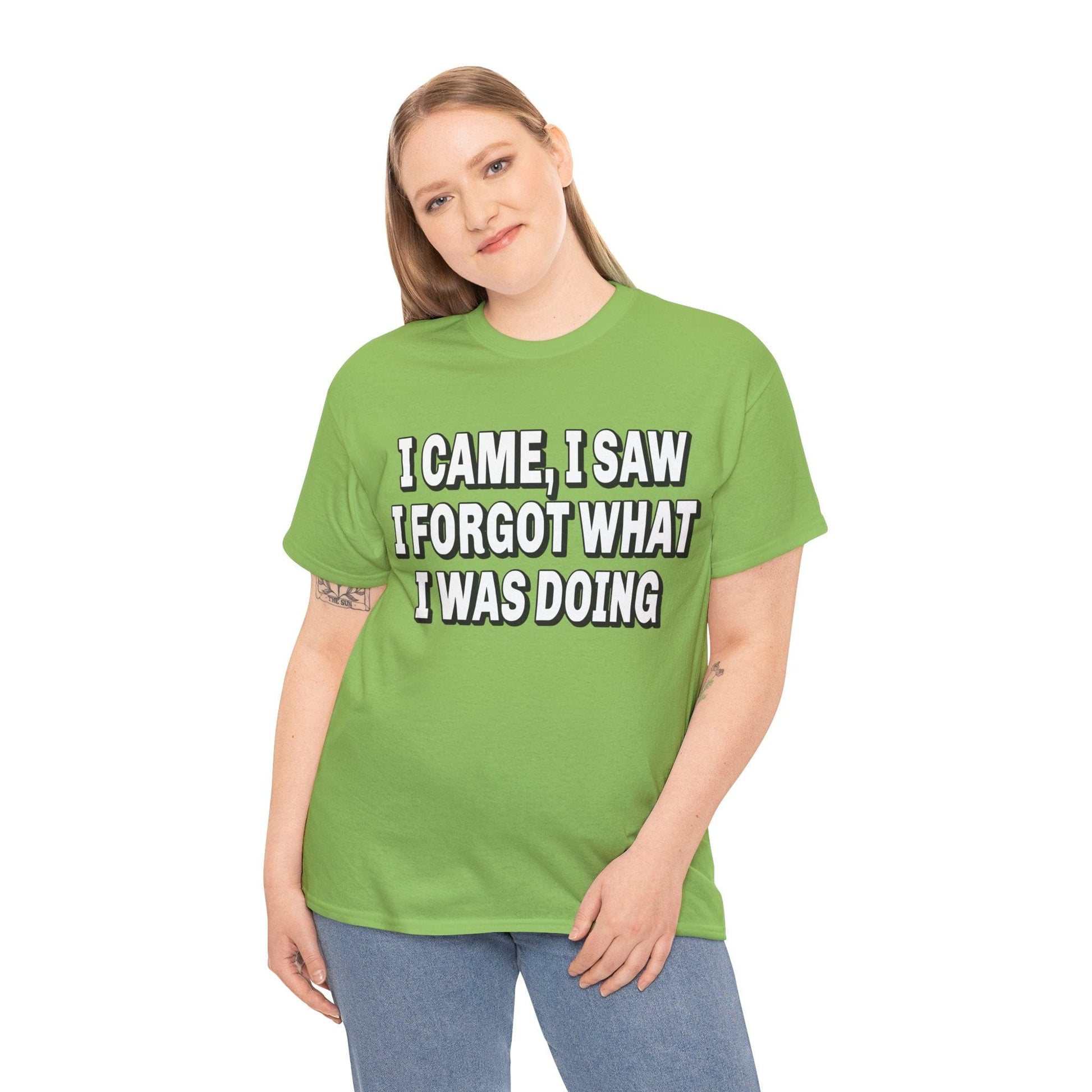 I Came I Saw I Forgot Graphic Tee Graphic Tees Australia Graphic T-Shirt Australia -  Cool Graphic T-Shirts Online -  I Came I Saw I Forgot T-Shirt | Funny T-Shirts Australia