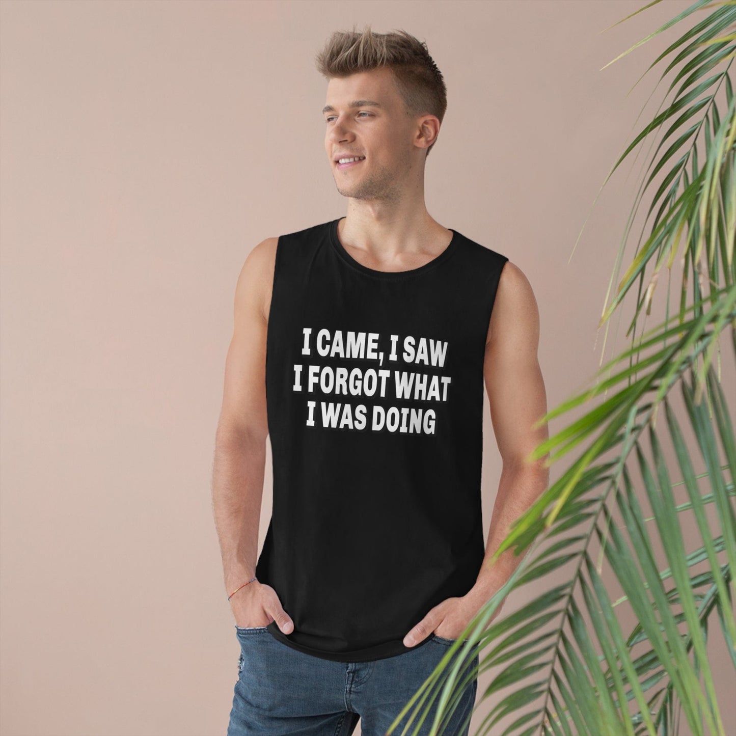 I Came I Saw I Forgot Tank Top Graphic Tees Australia Black / XS Graphic T-Shirt Australia -  Cool Graphic T-Shirts Online -  I Came I Saw I Forgot Tank Top | Cool Aussie Tank Tops Online