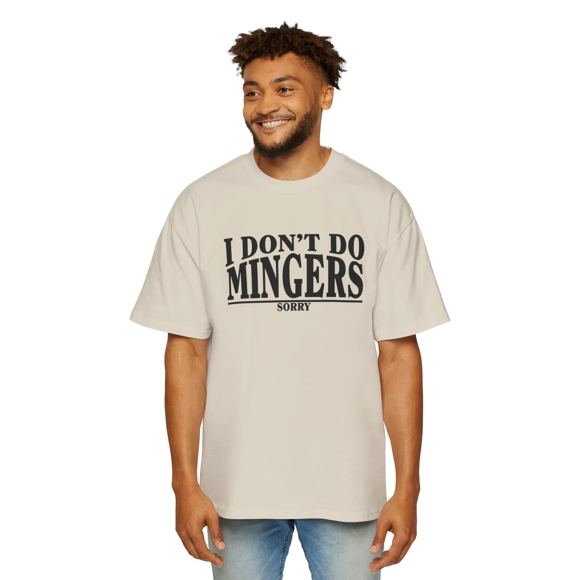 I Dont Do Mingers Oversized Tee Graphic Tees Australia Graphic T-Shirt Australia -  Cool Graphic T-Shirts Online - 