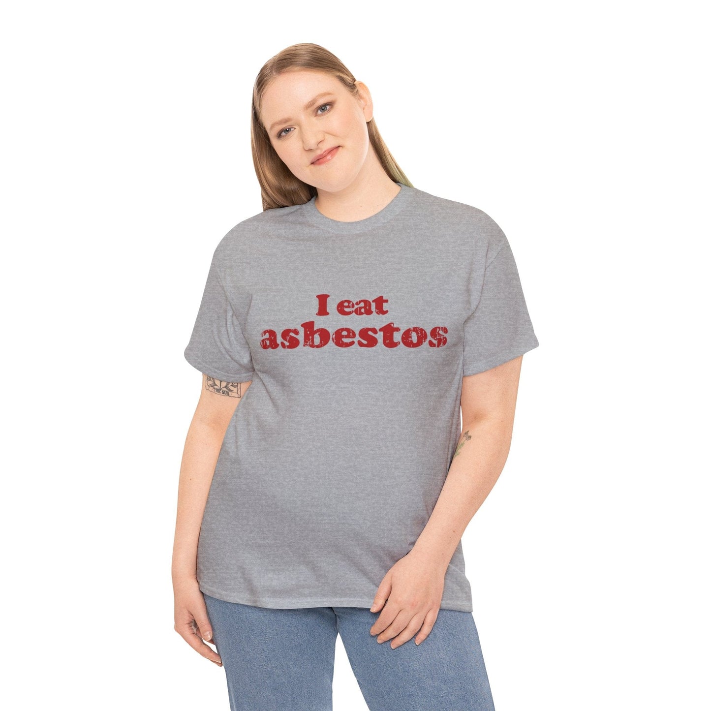 I Eat Asbestos Graphic Tee Graphic Tees Australia Graphic T-Shirt Australia -  Cool Graphic T-Shirts Online -  I Eat Asbestos T-Shirt | Funny Meme Graphic T-Shirts