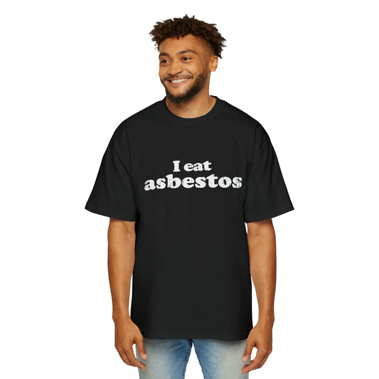 I Eat Asbestos Oversized Tee Graphic Tees Australia Black / S Graphic T-Shirt Australia -  Cool Graphic T-Shirts Online - 