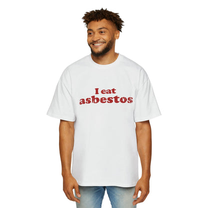 I Eat Asbestos Oversized Tee Graphic Tees Australia White / S Graphic T-Shirt Australia -  Cool Graphic T-Shirts Online - 