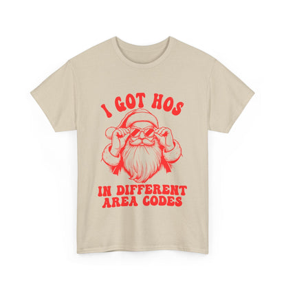 I Got Hos In Diffrent Area Codes Graphic Tee Graphic Tees Australia Graphic T-Shirt Australia -  Cool Graphic T-Shirts Online -  I Got Hos In Diffrent Area Codes Tee | Christmas T-Shirt Australia