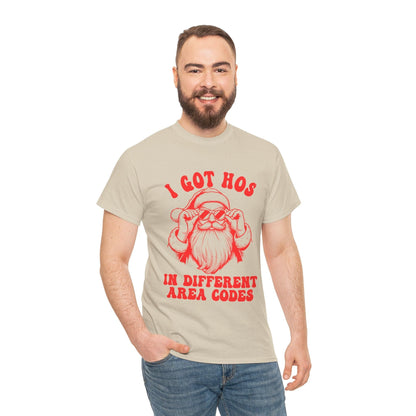 I Got Hos In Diffrent Area Codes Graphic Tee Graphic Tees Australia Graphic T-Shirt Australia -  Cool Graphic T-Shirts Online -  I Got Hos In Diffrent Area Codes Tee | Christmas T-Shirt Australia