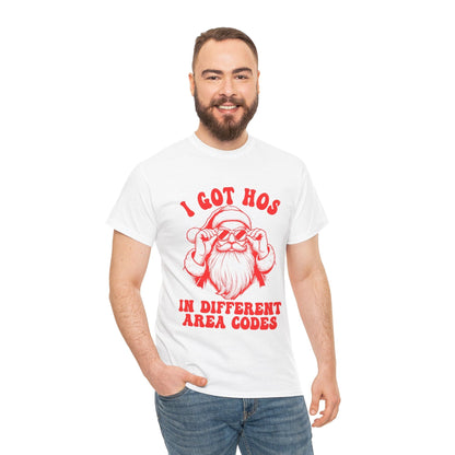 I Got Hos In Diffrent Area Codes Graphic Tee Graphic Tees Australia Graphic T-Shirt Australia -  Cool Graphic T-Shirts Online -  I Got Hos In Diffrent Area Codes Tee | Christmas T-Shirt Australia