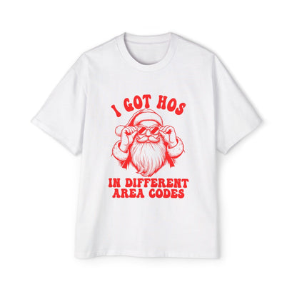 I Got Hos In Diffrent Area Codes Oversized Tee Graphic Tees Australia Graphic T-Shirt Australia -  Cool Graphic T-Shirts Online -  Hos In Diffrent Area Codes Oversized Tee | Funny T-Shirt Australia