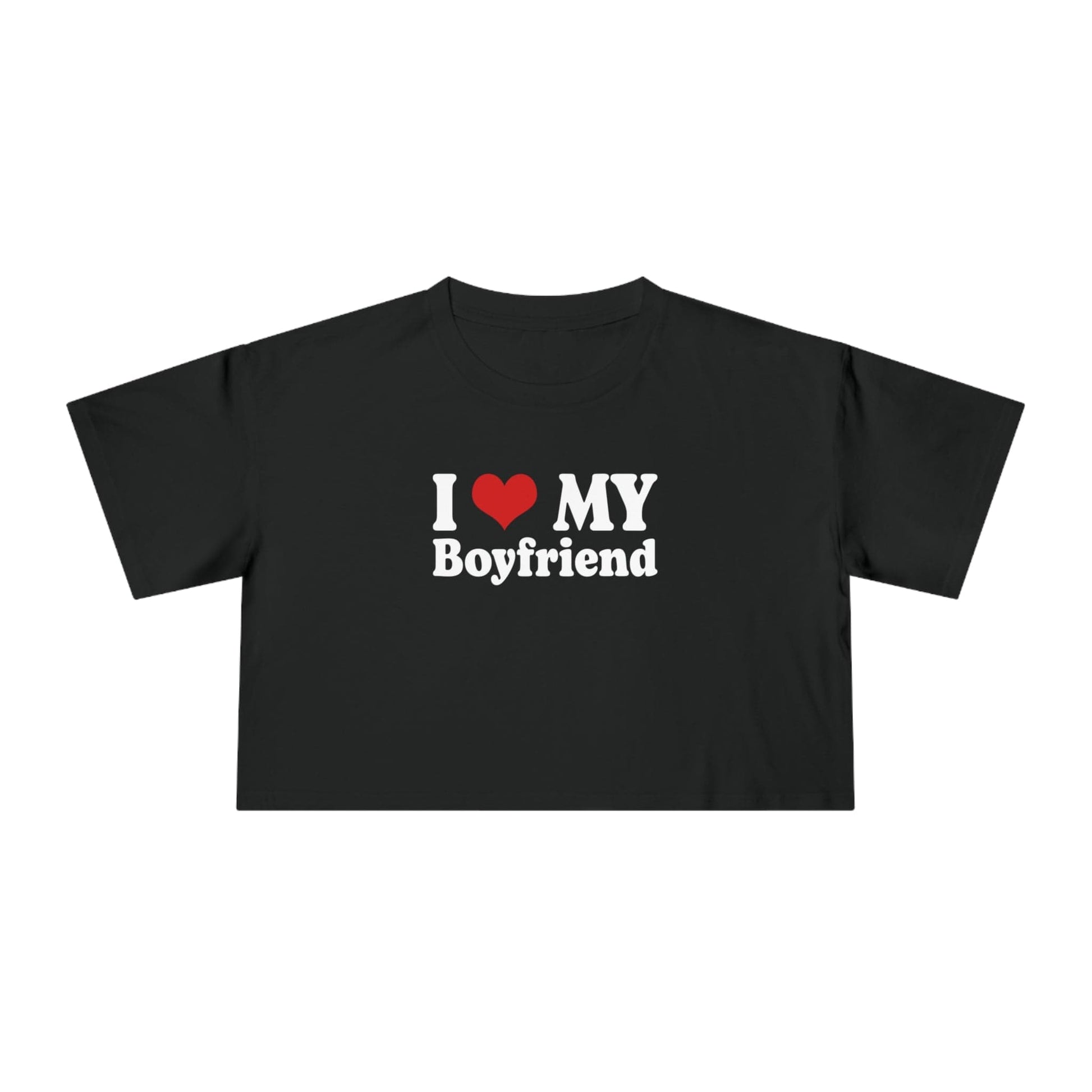 I Love My Boyfriend Crop Tee Graphic Tees Australia Graphic T-Shirt Australia -  Cool Graphic T-Shirts Online -  I Love My Boyfriend Crop Tee | Womens Graphic Crop T-Shirts