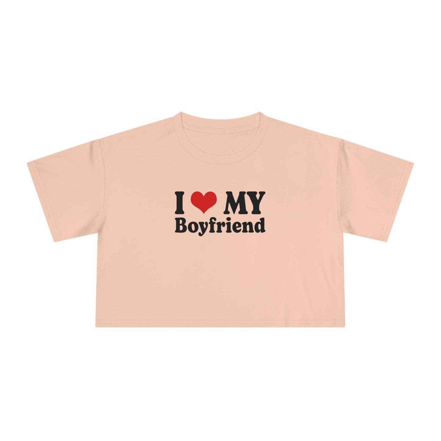 I Love My Boyfriend Crop Tee Graphic Tees Australia Graphic T-Shirt Australia -  Cool Graphic T-Shirts Online -  I Love My Boyfriend Crop Tee | Womens Graphic Crop T-Shirts