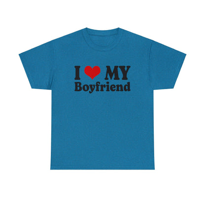 I Love My Boyfriend Graphic Tee Graphic Tees Australia Graphic T-Shirt Australia -  Cool Graphic T-Shirts Online -  I Love My Boyfriend T-Shirt | Funny T-Shirts Australia