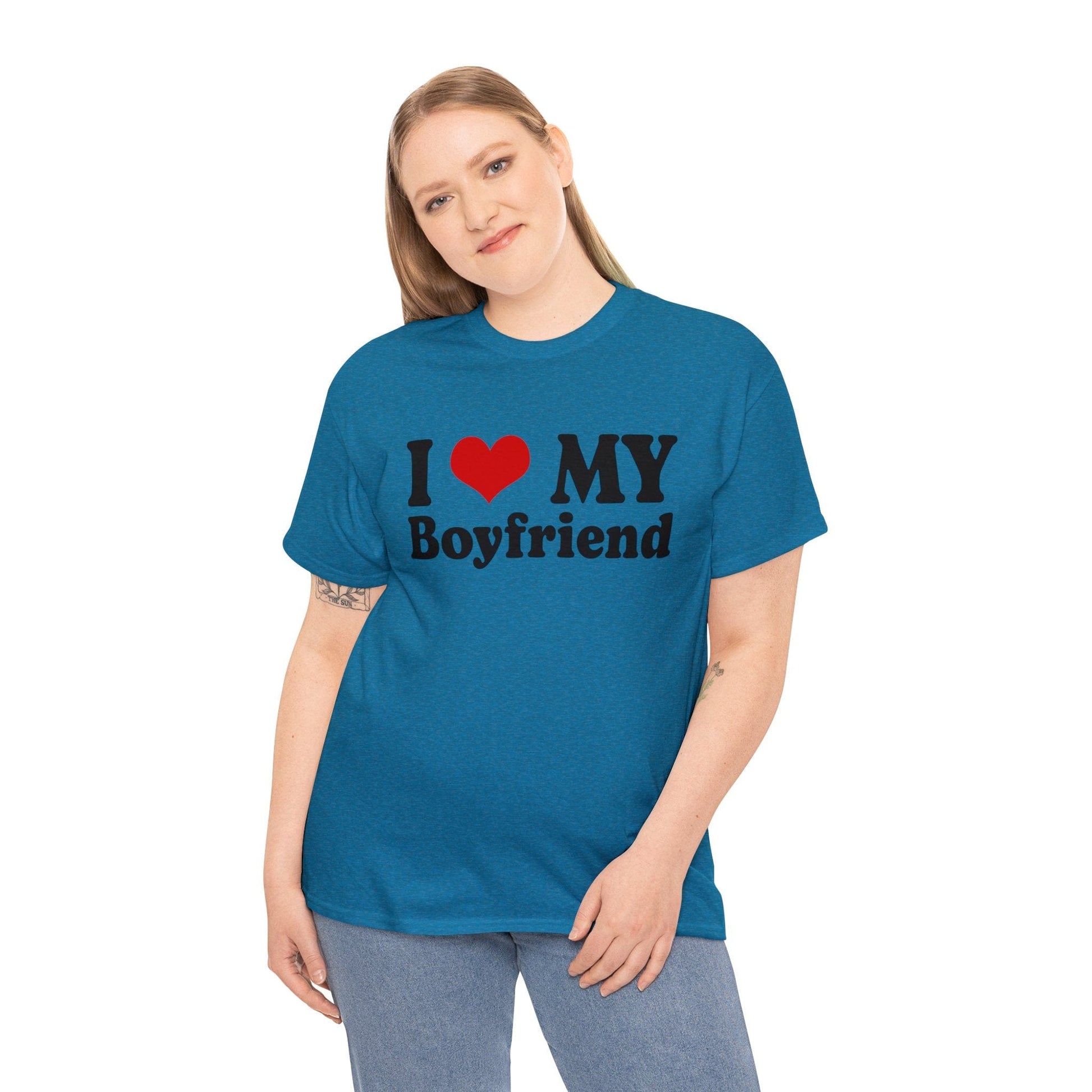 I Love My Boyfriend Graphic Tee Graphic Tees Australia Graphic T-Shirt Australia -  Cool Graphic T-Shirts Online -  I Love My Boyfriend T-Shirt | Funny T-Shirts Australia