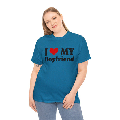 I Love My Boyfriend Graphic Tee Graphic Tees Australia Graphic T-Shirt Australia -  Cool Graphic T-Shirts Online -  I Love My Boyfriend T-Shirt | Funny T-Shirts Australia