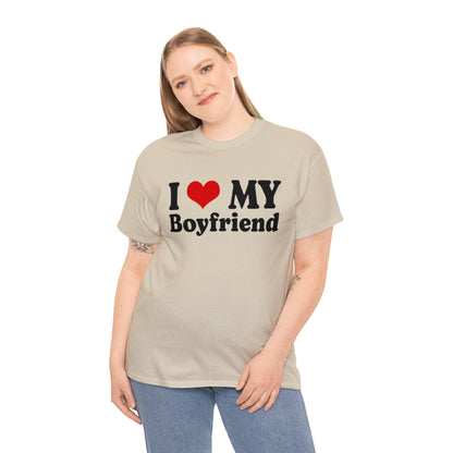 I Love My Boyfriend Graphic Tee Graphic Tees Australia Graphic T-Shirt Australia -  Cool Graphic T-Shirts Online -  I Love My Boyfriend T-Shirt | Funny T-Shirts Australia