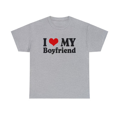 I Love My Boyfriend Graphic Tee Graphic Tees Australia Graphic T-Shirt Australia -  Cool Graphic T-Shirts Online -  I Love My Boyfriend T-Shirt | Funny T-Shirts Australia