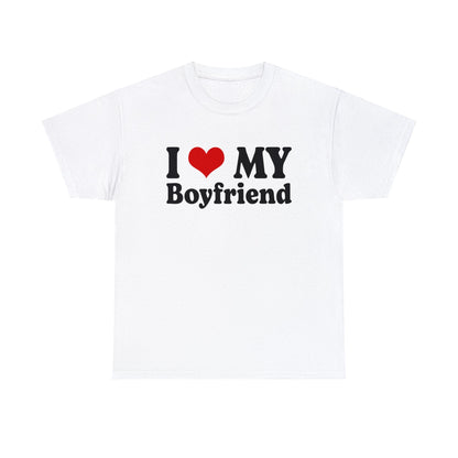 I Love My Boyfriend Graphic Tee Graphic Tees Australia Graphic T-Shirt Australia -  Cool Graphic T-Shirts Online -  I Love My Boyfriend T-Shirt | Funny T-Shirts Australia