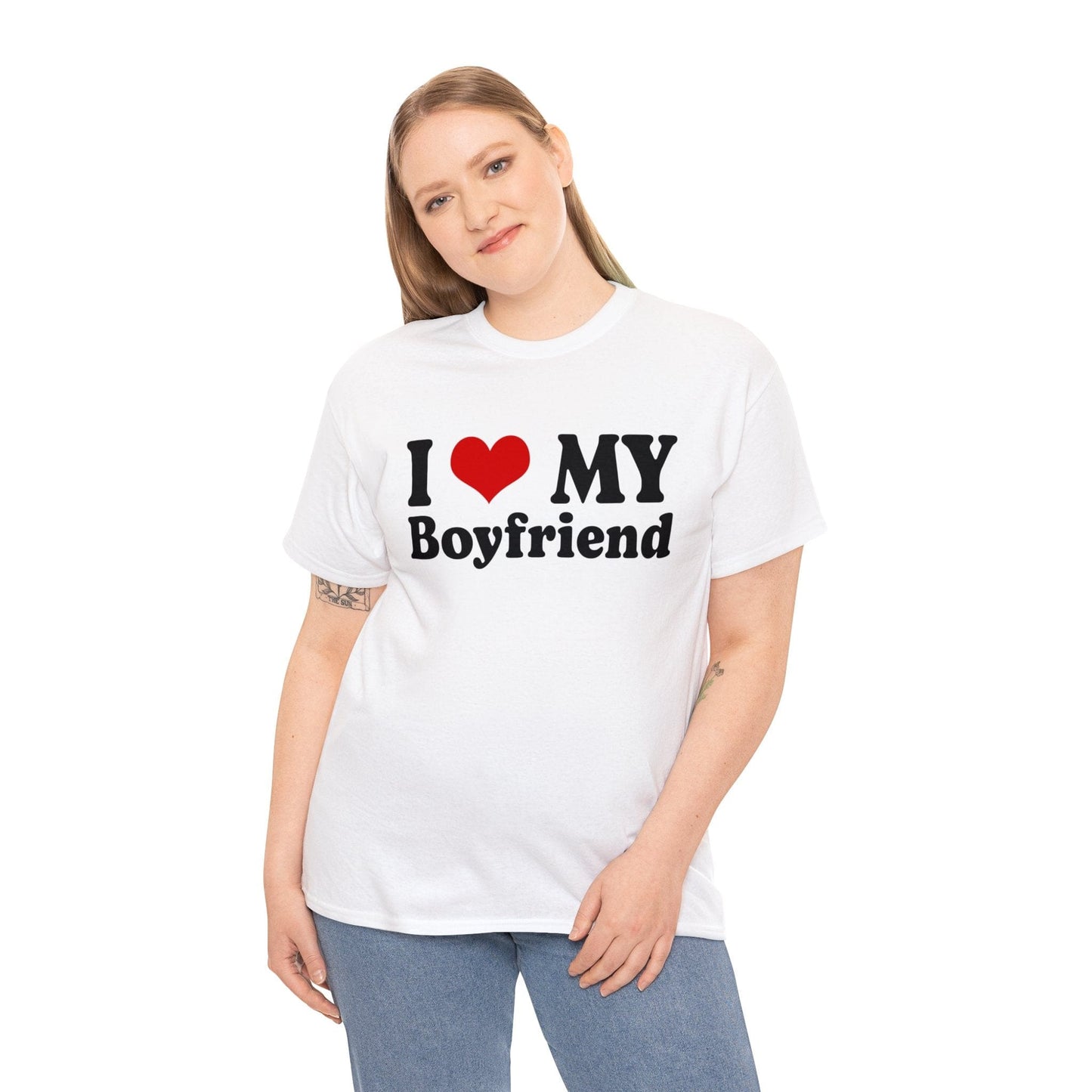 I Love My Boyfriend Graphic Tee Graphic Tees Australia Graphic T-Shirt Australia -  Cool Graphic T-Shirts Online -  I Love My Boyfriend T-Shirt | Funny T-Shirts Australia