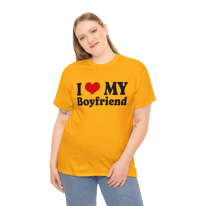 I Love My Boyfriend Graphic Tee Graphic Tees Australia Graphic T-Shirt Australia -  Cool Graphic T-Shirts Online -  I Love My Boyfriend T-Shirt | Funny T-Shirts Australia