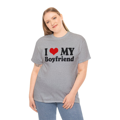 I Love My Boyfriend Graphic Tee Graphic Tees Australia Graphic T-Shirt Australia -  Cool Graphic T-Shirts Online -  I Love My Boyfriend T-Shirt | Funny T-Shirts Australia