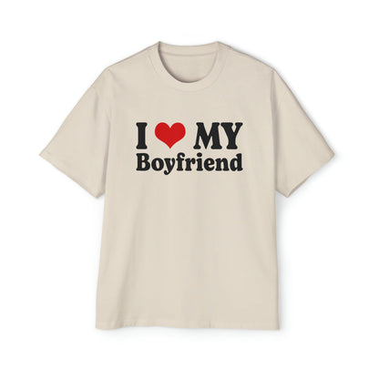 I Love My Boyfriend Oversized Tee Graphic Tees Australia Graphic T-Shirt Australia -  Cool Graphic T-Shirts Online -  I Love My Boyfriend Oversized Tee | 90's Vintage T-Shirts Australia