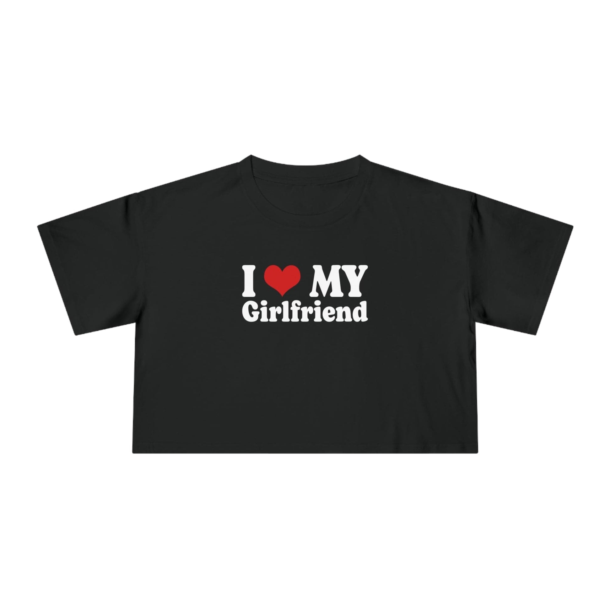 I Love My Girlfriend Crop Tee Graphic Tees Australia Graphic T-Shirt Australia -  Cool Graphic T-Shirts Online -  I Love My Girlfriend Crop Tee | Womens Graphic Crop T-Shirts