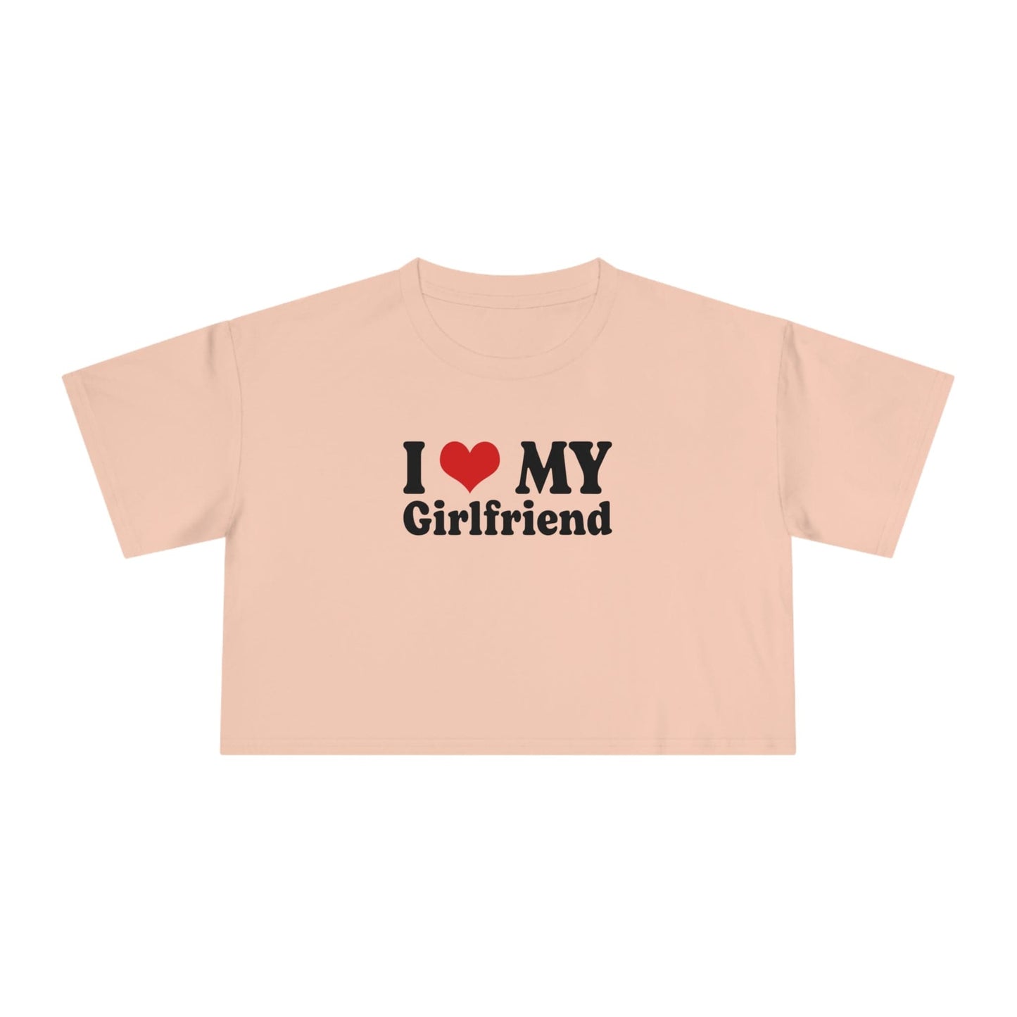 I Love My Girlfriend Crop Tee Graphic Tees Australia Graphic T-Shirt Australia -  Cool Graphic T-Shirts Online -  I Love My Girlfriend Crop Tee | Womens Graphic Crop T-Shirts