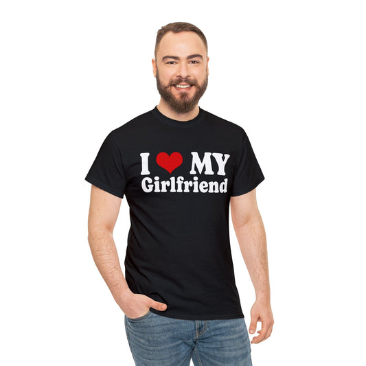 I Love My Girlfriend Graphic Tee Graphic Tees Australia Black / S Graphic T-Shirt Australia -  Cool Graphic T-Shirts Online -  I Love My Girlfriend T-Shirt | Cool T-Shirts Online Australia