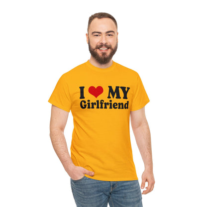 I Love My Girlfriend Graphic Tee Graphic Tees Australia Gold / S Graphic T-Shirt Australia -  Cool Graphic T-Shirts Online -  I Love My Girlfriend T-Shirt | Cool T-Shirts Online Australia