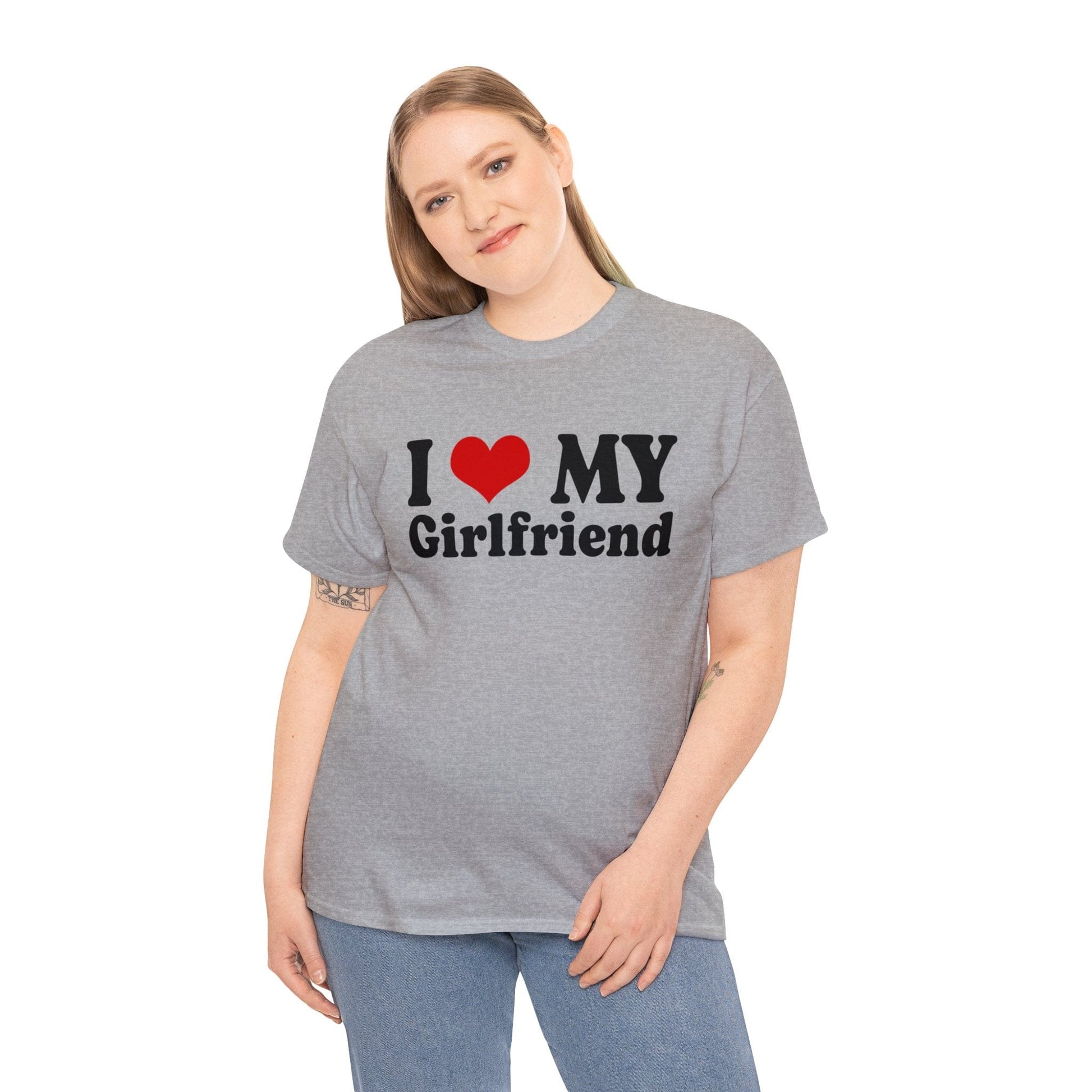 I Love My Girlfriend Graphic Tee Graphic Tees Australia Graphic T-Shirt Australia -  Cool Graphic T-Shirts Online -  I Love My Girlfriend T-Shirt | Cool T-Shirts Online Australia