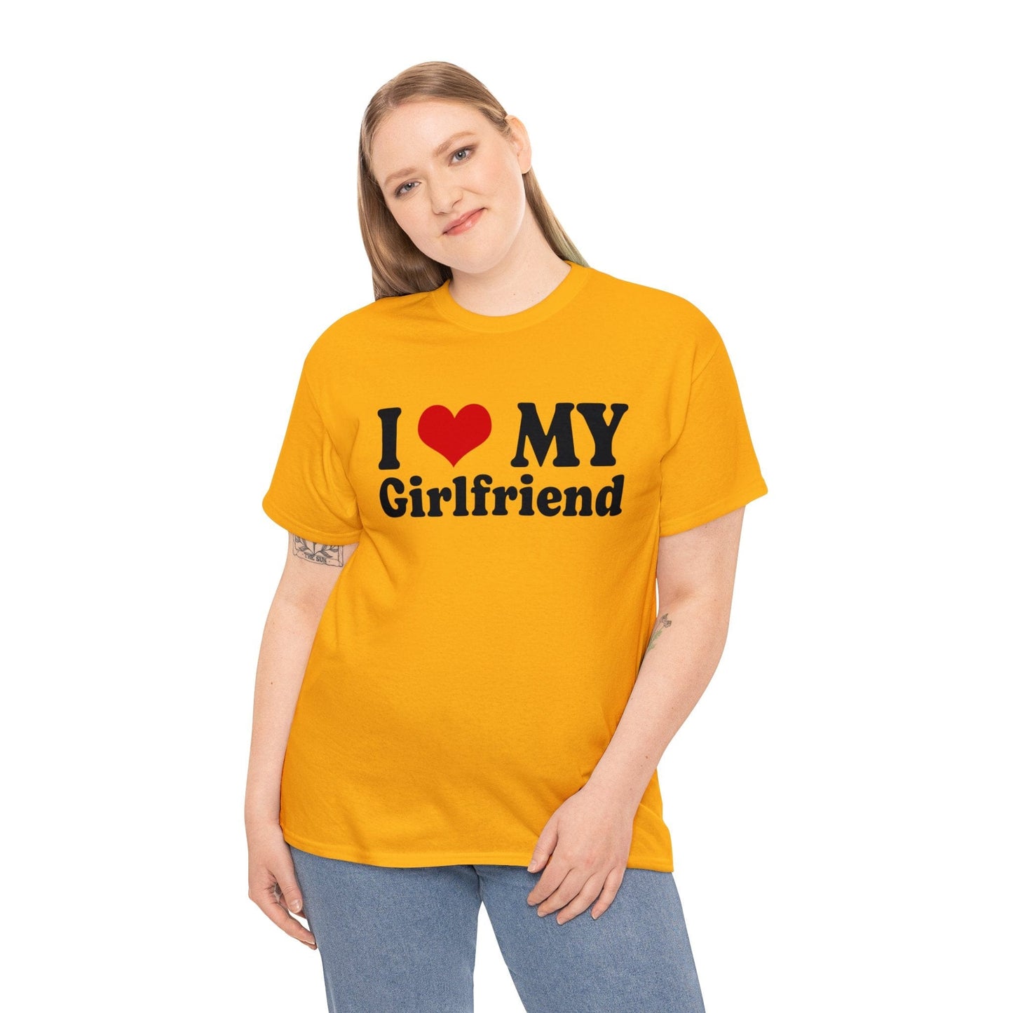 I Love My Girlfriend Graphic Tee Graphic Tees Australia Graphic T-Shirt Australia -  Cool Graphic T-Shirts Online -  I Love My Girlfriend T-Shirt | Cool T-Shirts Online Australia