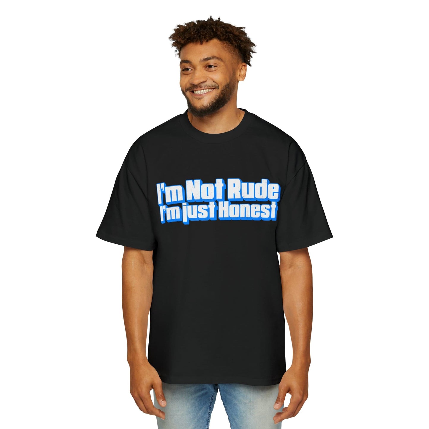 I'm Not Rude, I'm Honest Oversized Tee Graphic Tees Australia Graphic T-Shirt Australia -  Cool Graphic T-Shirts Online -  I'm Not Rude, I'm Honest Oversized Tee | Funny T-Shirt Australia