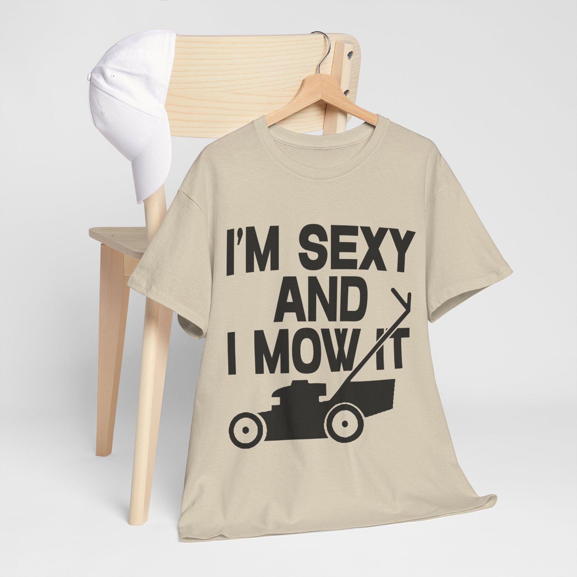 I'm Sexy And I Mow It Graphic Tee Graphic Tees Australia Graphic T-Shirt Australia -  Cool Graphic T-Shirts Online -  I'm Sexy And I Mow It T-Shirt | Funny T-Shirts Australia