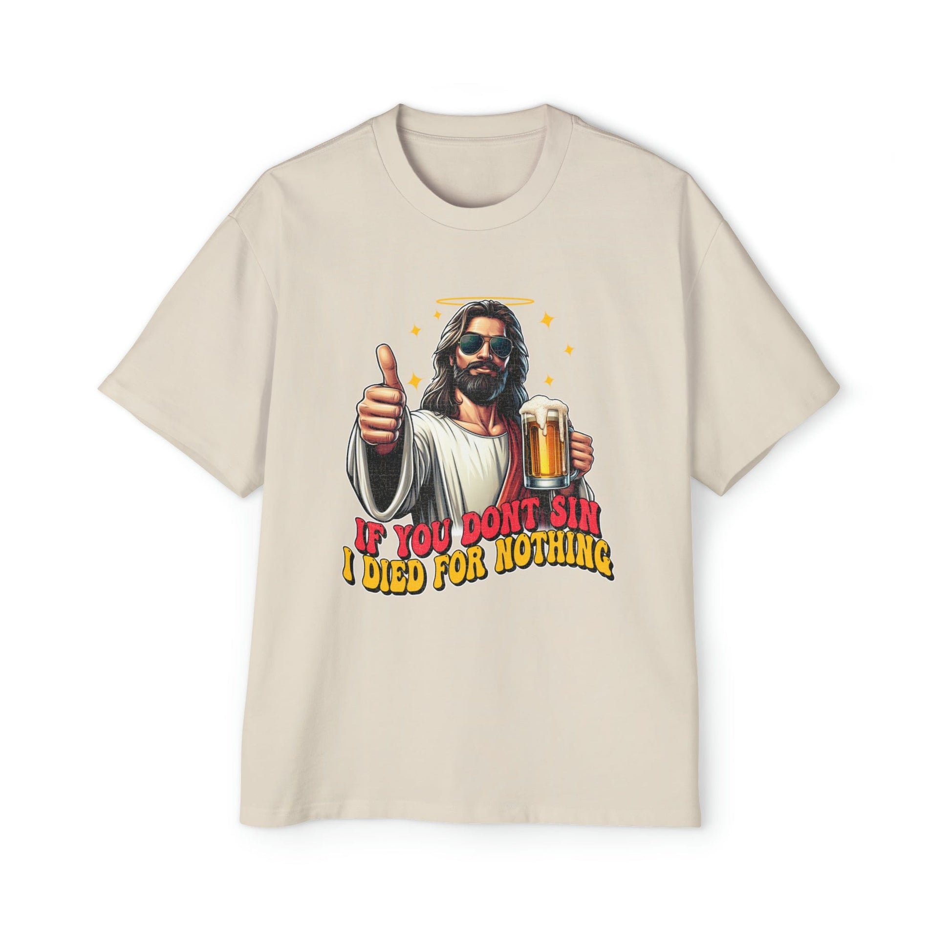 If You Dont Sin Oversized Tee Graphic Tees Australia Graphic T-Shirt Australia -  Cool Graphic T-Shirts Online -  If You Dont Sin Oversized Tee | Funny Beer T-Shirt Australia