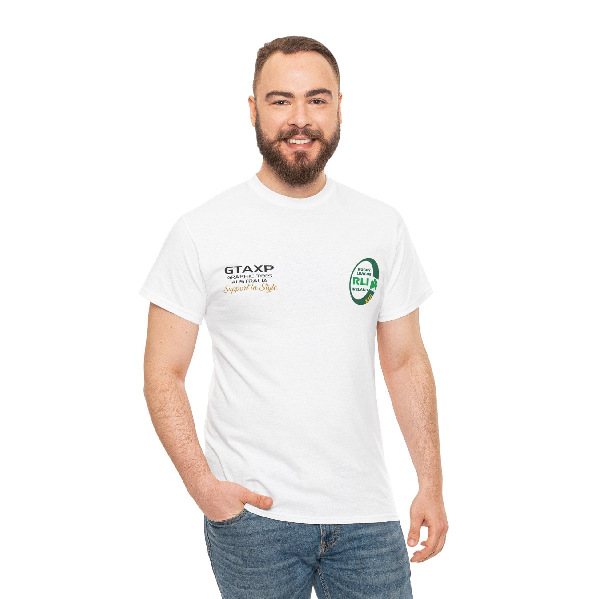 Ireland World Cup Graphic Tee Graphic Tees Australia Graphic T-Shirt Australia -  Cool Graphic T-Shirts Online -  Ireland World Cup T-Shirt | Ireland Rugby League World Cup T-Shirt