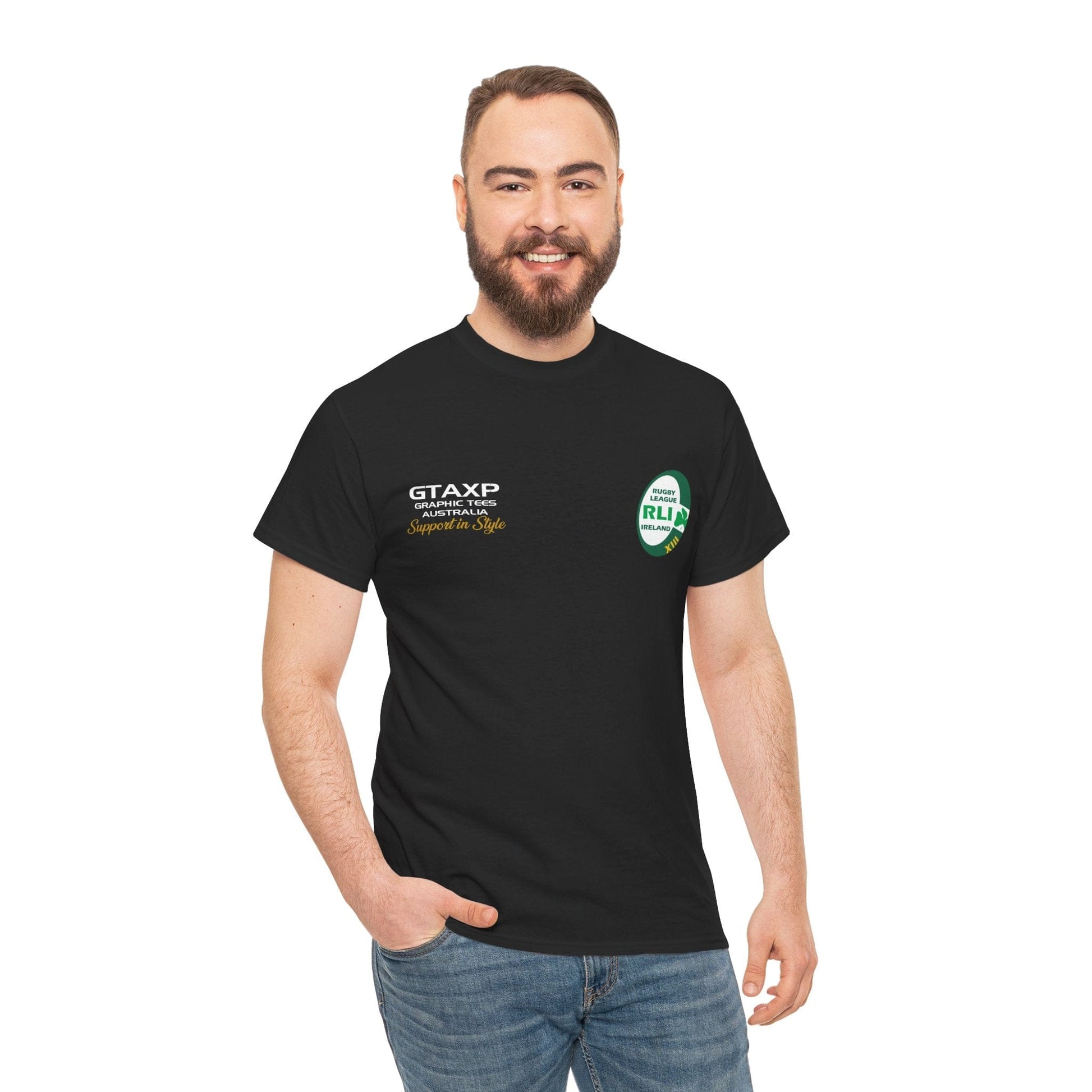 Ireland World Cup Graphic Tee Graphic Tees Australia Graphic T-Shirt Australia -  Cool Graphic T-Shirts Online -  Ireland World Cup T-Shirt | Ireland Rugby League World Cup T-Shirt