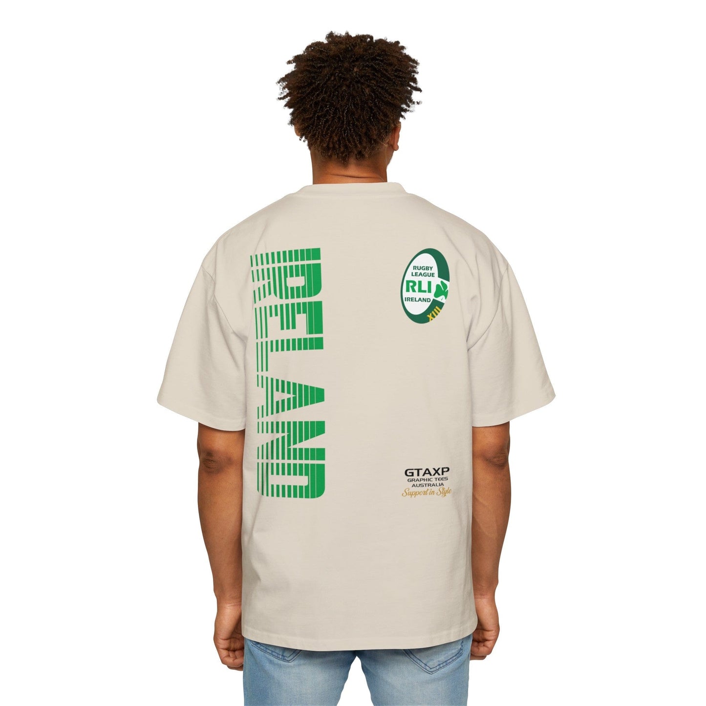 Ireland World Cup Oversized Tee Graphic Tees Australia Ecru / S Graphic T-Shirt Australia -  Cool Graphic T-Shirts Online -  Ireland World Cup Oversized Tee | Rugby League World Cup T Shirt