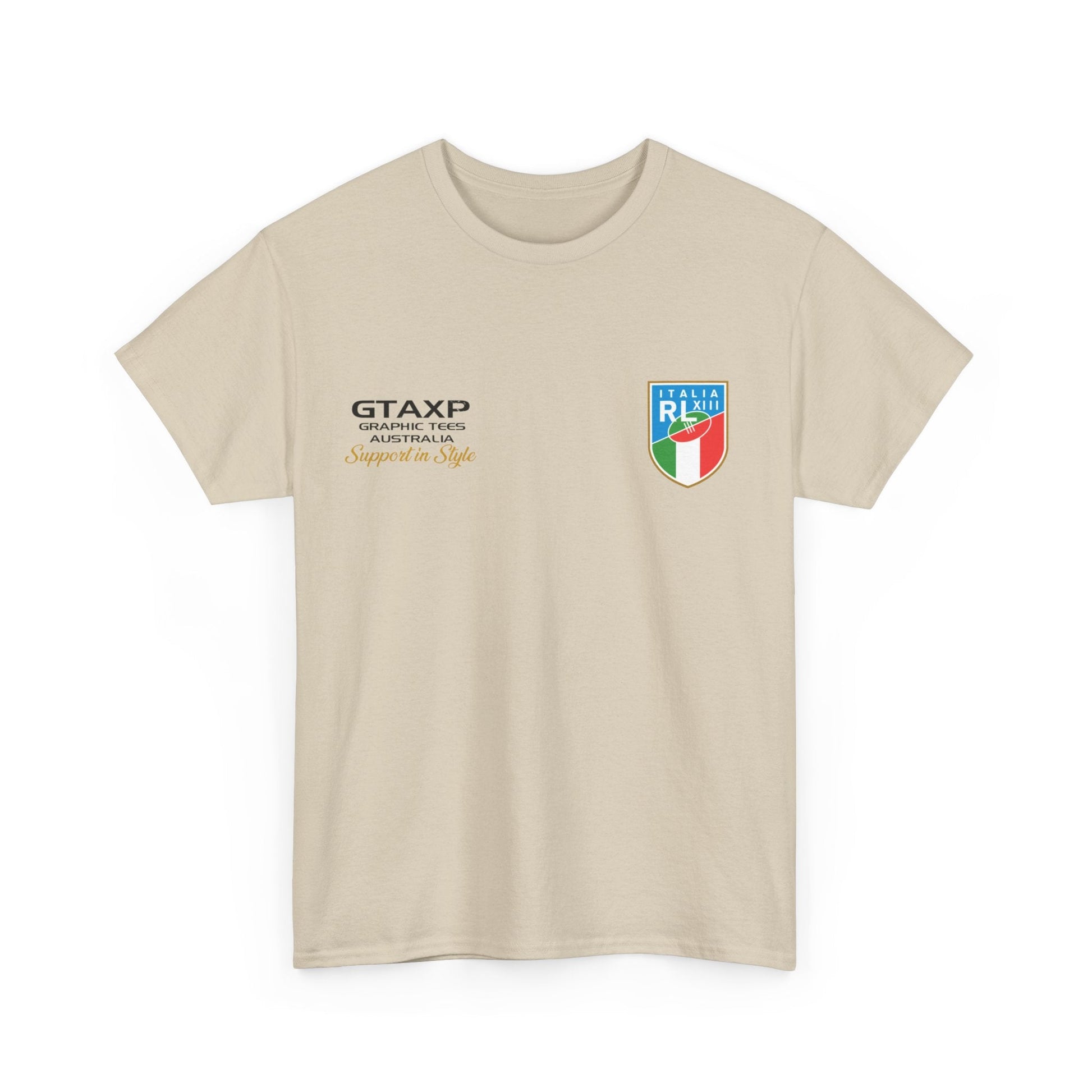 Italy Azzurri World Cup Graphic Tee Graphic Tees Australia Graphic T-Shirt Australia -  Cool Graphic T-Shirts Online -  Italy Azzurri World Cup T-Shirt | Rugby League Supporter T-Shirt