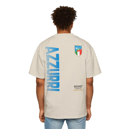 Italy Azzurri World Cup Oversized Tee Graphic Tees Australia Ecru / S Graphic T-Shirt Australia -  Cool Graphic T-Shirts Online -  Italy Azzurri World Cup Oversized Tee | Azzurri Rugby League T-Shirt