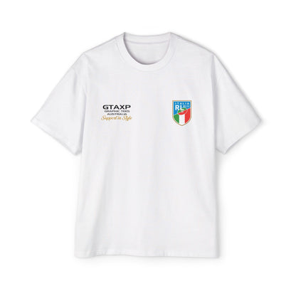 Italy Azzurri World Cup Oversized Tee Graphic Tees Australia Graphic T-Shirt Australia -  Cool Graphic T-Shirts Online -  Italy Azzurri World Cup Oversized Tee | Azzurri Rugby League T-Shirt