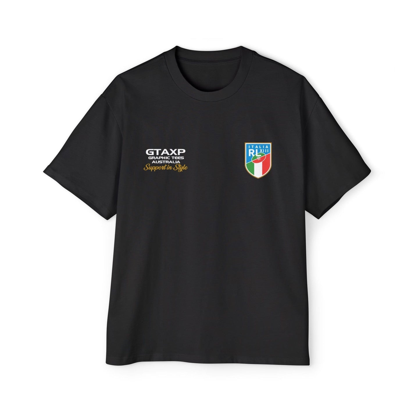 Italy Azzurri World Cup Oversized Tee Graphic Tees Australia Graphic T-Shirt Australia -  Cool Graphic T-Shirts Online -  Italy Azzurri World Cup Oversized Tee | Azzurri Rugby League T-Shirt