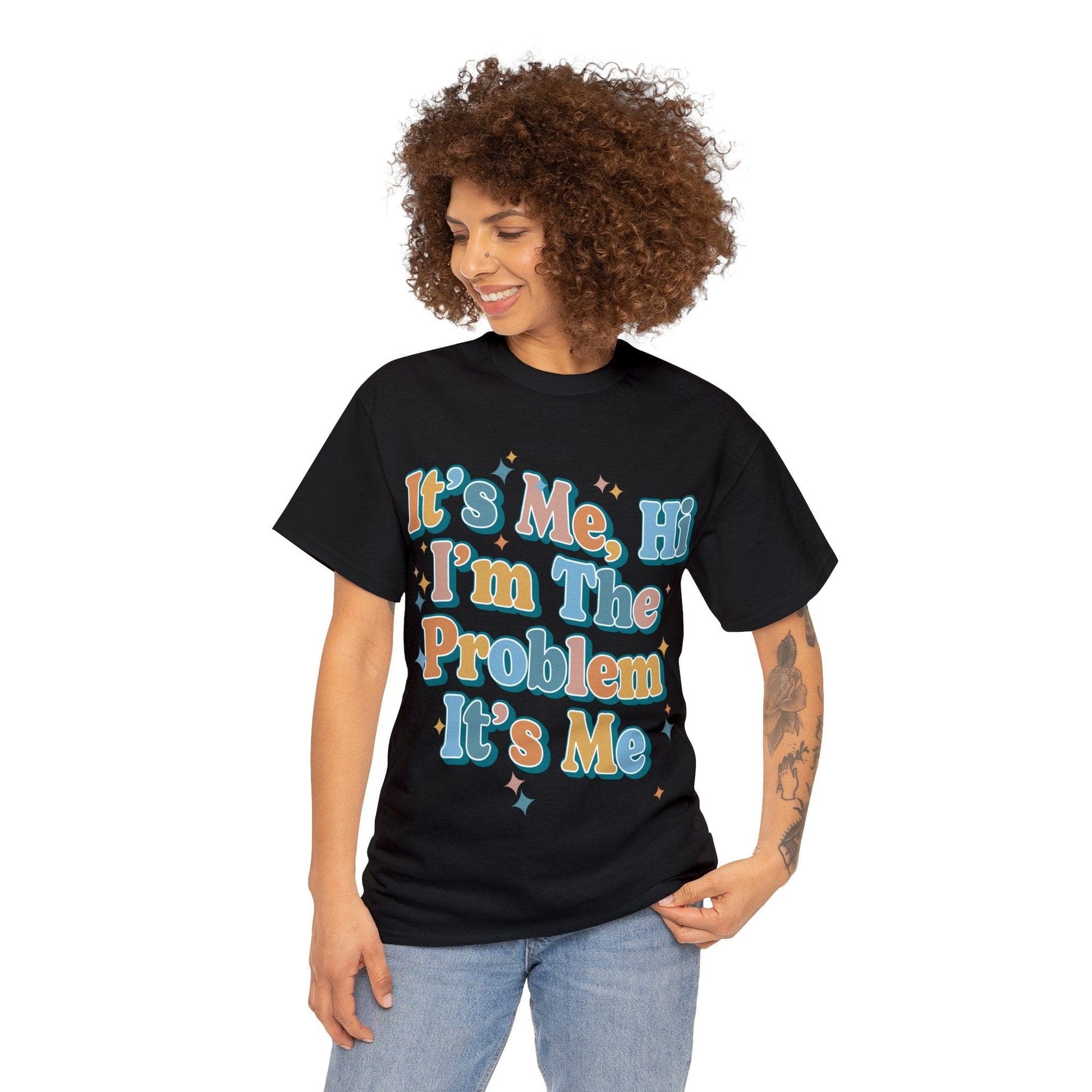 Its Me Hi Im The Problem Graphic Tee Graphic Tees Australia Black / S Graphic T-Shirt Australia -  Cool Graphic T-Shirts Online -  Its Me Hi Im The Problem T-Shirt | Cool Graphic T-Shirts Australia